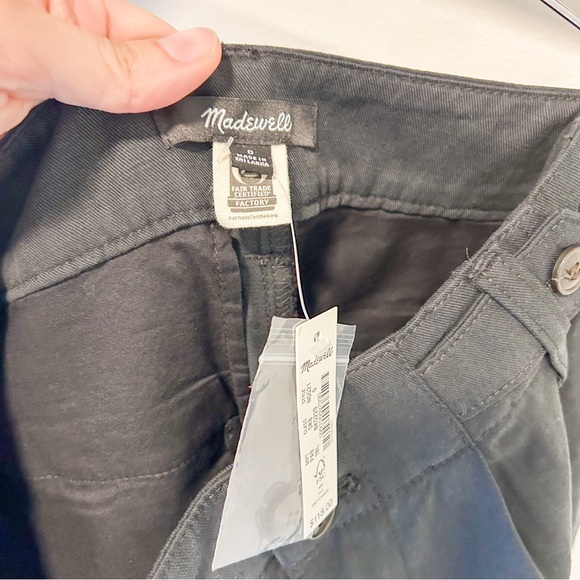 Madewell NWT The Harlow Wide-Leg Pant in Drapey Twill Cotton Linen Blend sz 0 - Picture 7 of 8